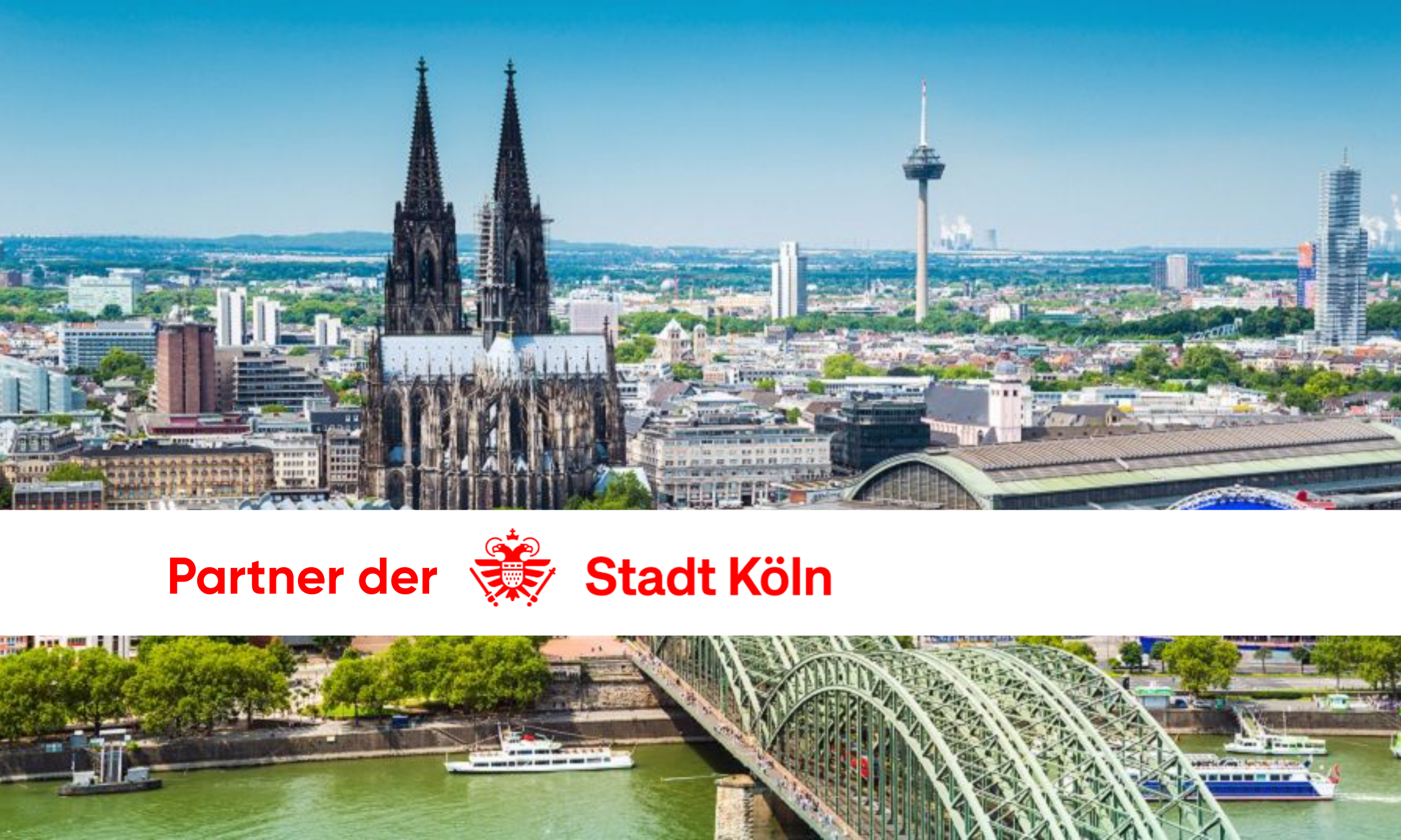 Stadt Köln ist Partner für eine gesunde Stadt Kölner Dom und Colonius sind Symbole unserer Stadt